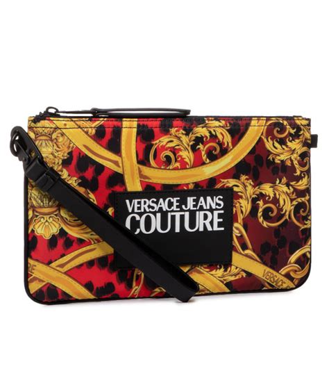 versace jeans pochette rossa|versace jeans black label.